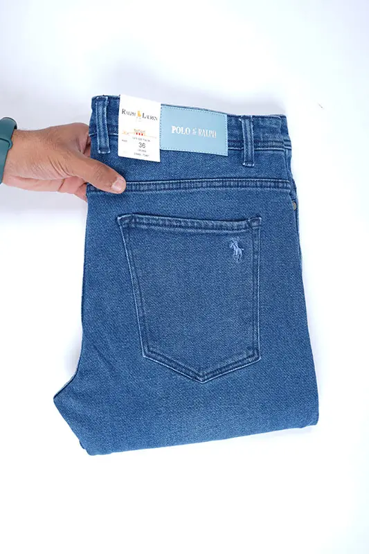 Jean Ralph Lauren Coupe Normal Ref-RL01K0 ( Bleu Vintage )