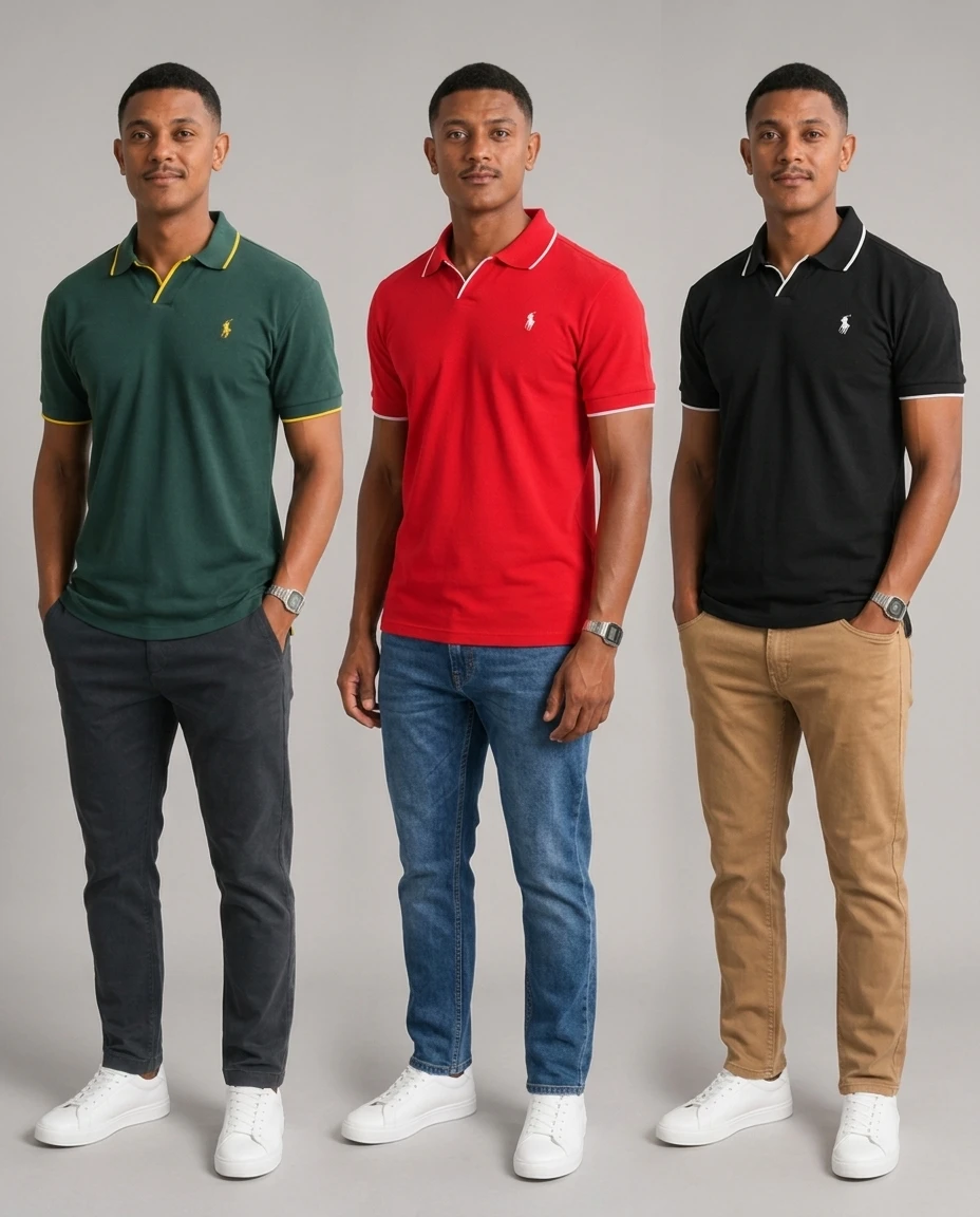 Pack 3 Polo Ralph Lauren en  coton piqué tendance 