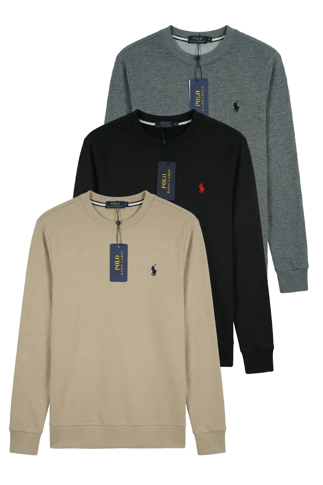 👕 Pack de 3 Sweatshirts Homme — 3 Couleurs