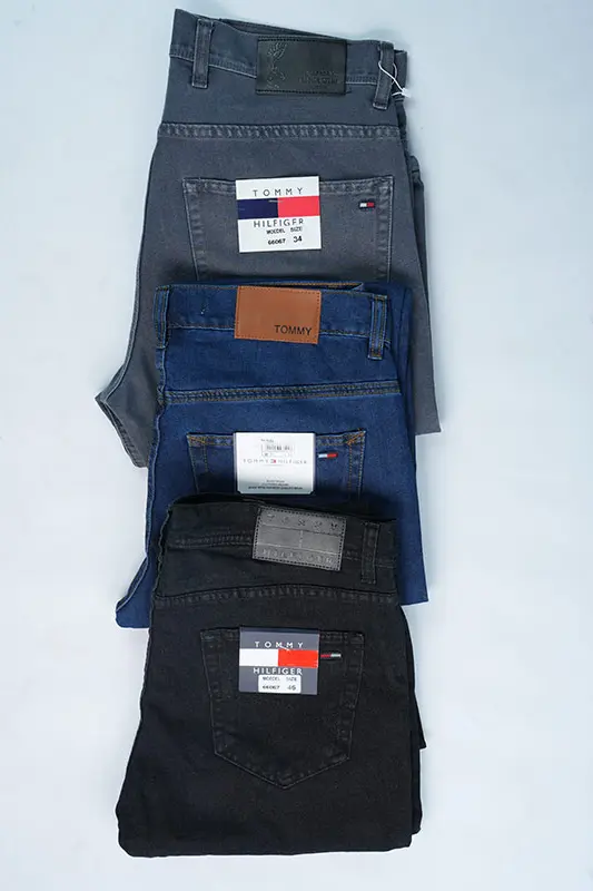 Pack de 3 jeans Tommy Chics & confortable Coupe Normal Ref-Vf620G ( Gris + Noir + Bleu )